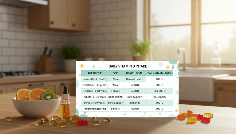 How Much Vitamin D Per Day? Dosage by Age, Sex, and Health Goal