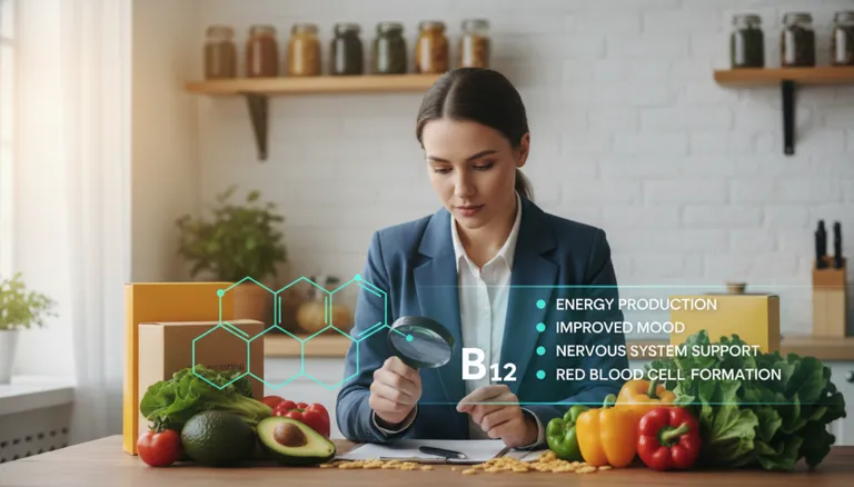 Vitamin B12 benefits for overall health including brain function and red blood cell formation Vitamin B12 benefits for overall health including brain function and red blood cell formation