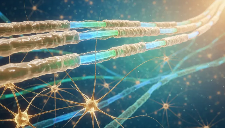 Vitamin B12 protecting the myelin sheath for healthy nerve signal transmission Vitamin B12 protecting the myelin sheath for healthy nerve signal transmission