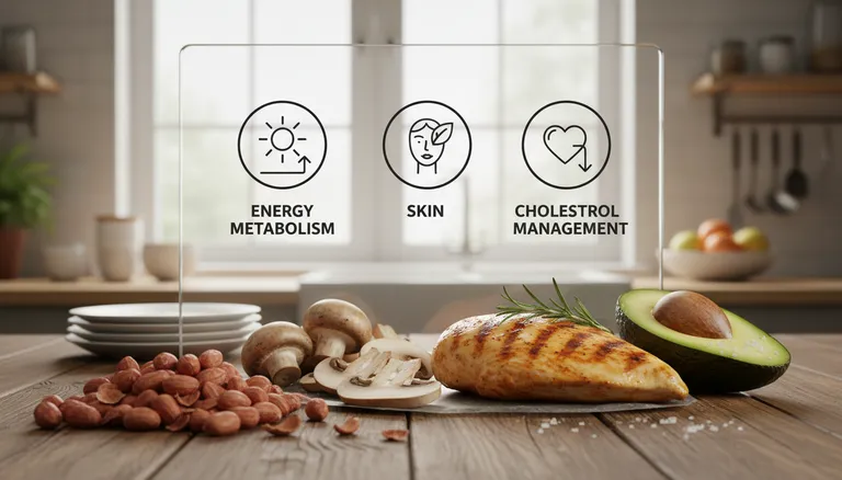 Vitamin B3 (Niacin): Benefits, Dosage, Food Sources & Deficiency