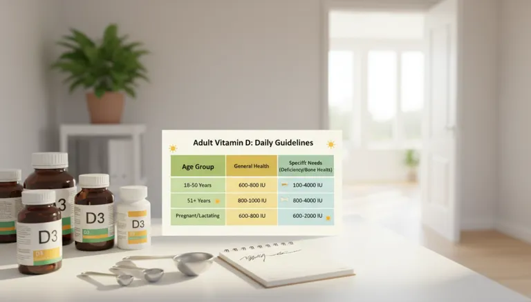 adult vitamin D dosage recommendations