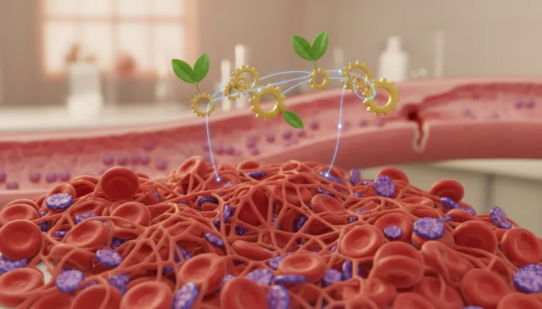 blood clotting cascade showing vitamin K-dependent coagulation factors