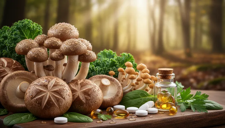 Diagram showing the role of vitamin D in bone health and immune system support