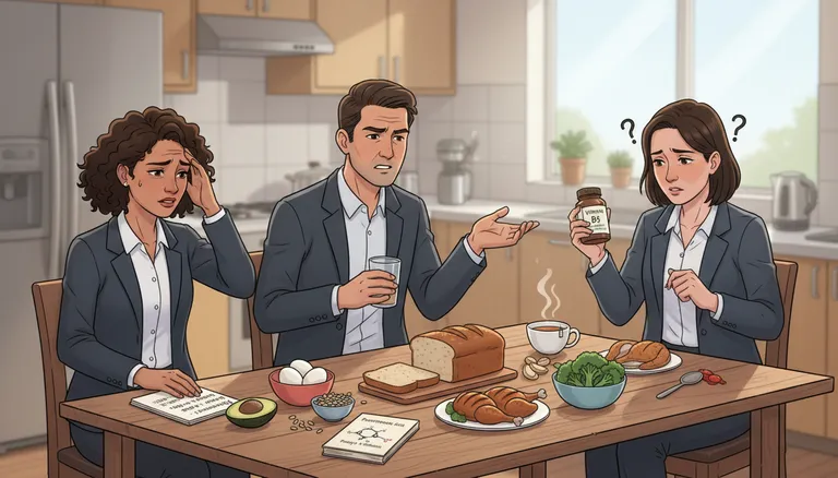 pantothenic acid deficiency symptoms including fatigue numbness skin problems and adrenal issues