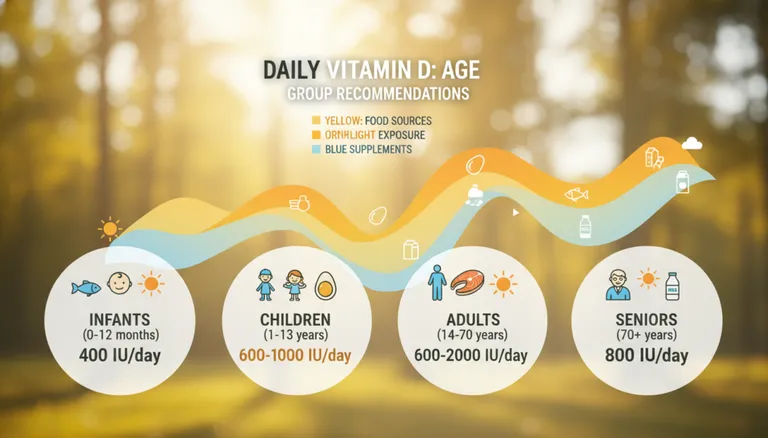 recommended vitamin D dosage by age group chart