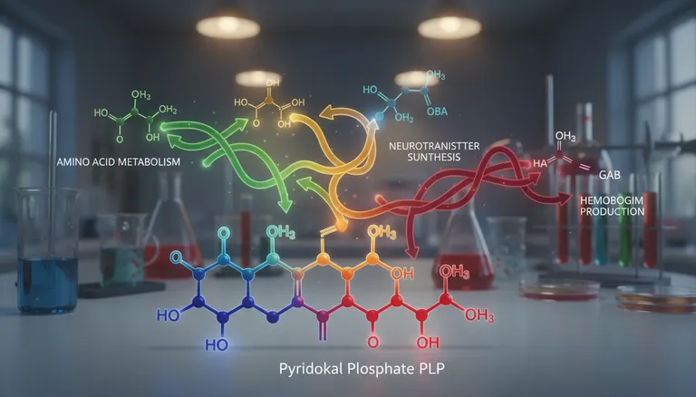biochemical functions of vitamin B6 pyridoxal phosphate PLP coenzyme in enzyme reactions