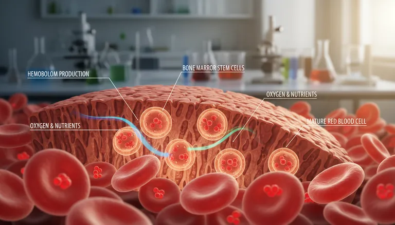 vitamin B6 role in hemoglobin production and red blood cell formation for oxygen transport