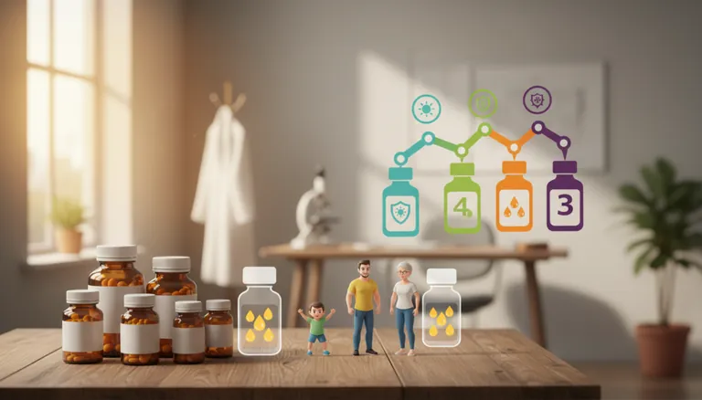 Vitamin D dosage guidelines by age group chart for daily immune support