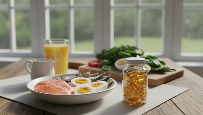 Vitamin D supplements and natural food sources for optimal immune function