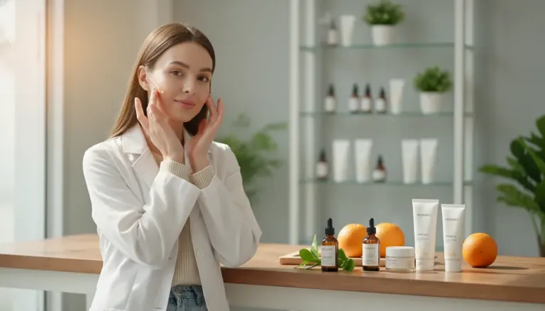 Vitamin C skin health benefits including wrinkle reduction and collagen support